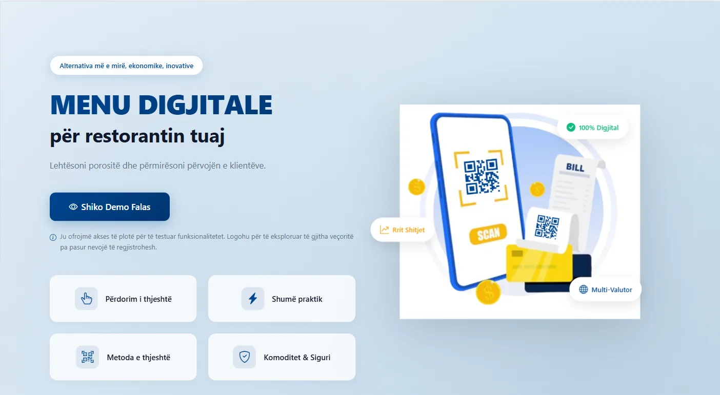 e-Table Menu